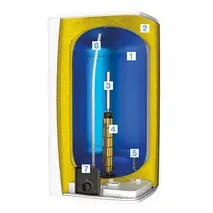 1. Emailleeritud sisepind

2. PU isolatsioon 0% CFC

3. Magneesiumanood

4. Keraamiline küttekeha

5. Külma vee pealevoolu difuusor

6. Sooja vee väljavoolu terastoru

7. Juhtpaneel