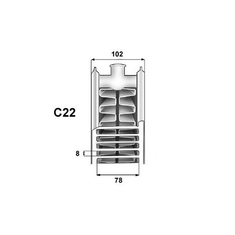 Радиатор c22 500 1000